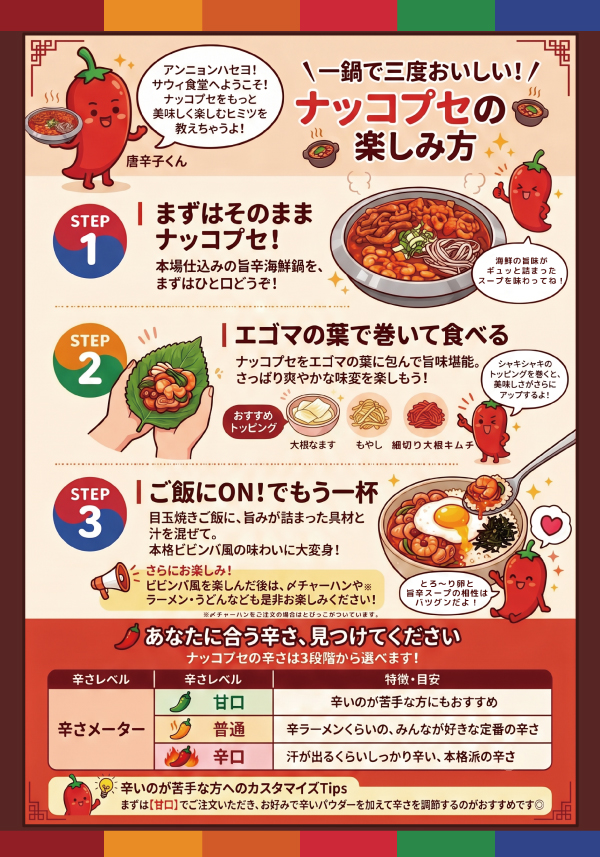 ナッコプセの楽しみ方